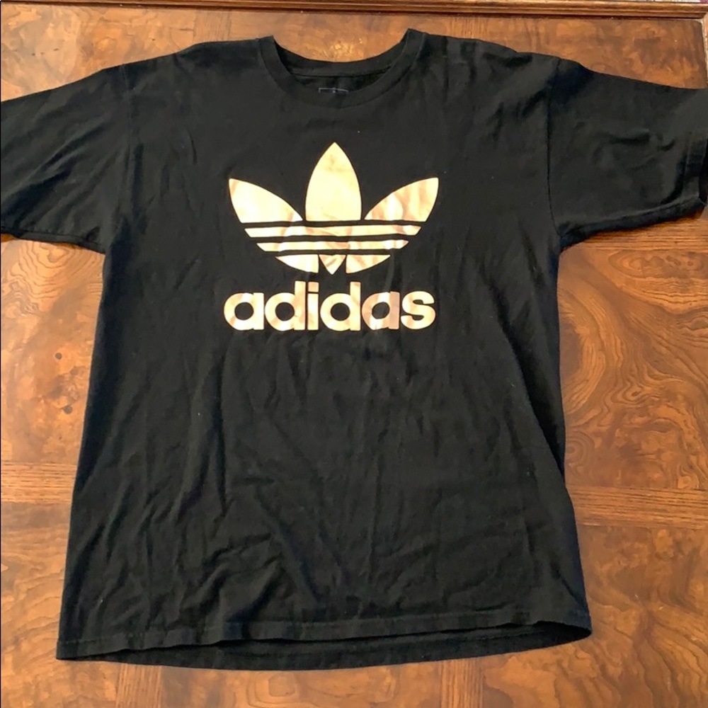 Urban Outfitters Adidas Originals Rose Gold Tshirt